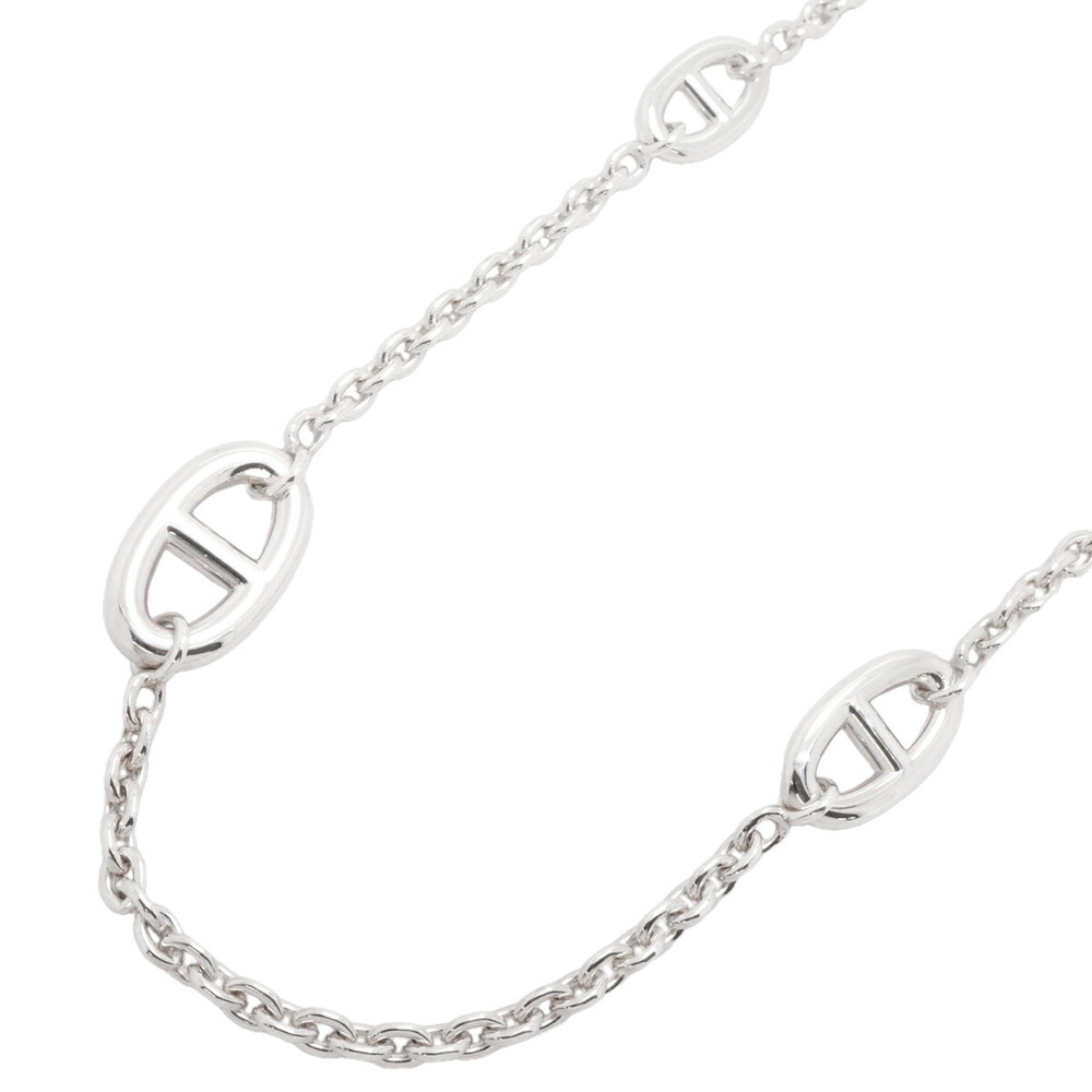 HERMES Silver Necklace